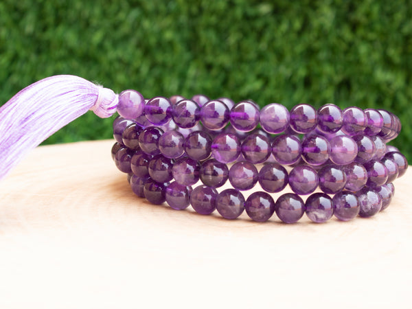 Amethyst Tassel Mala