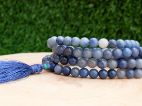 Blue Aventurine Tassel Mala