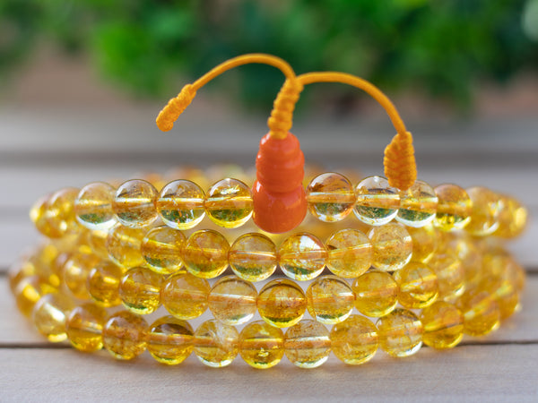 Citrine Stone Prayer Bead Mala