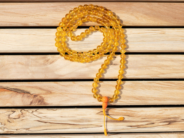 Citrine Stone Prayer Bead Mala