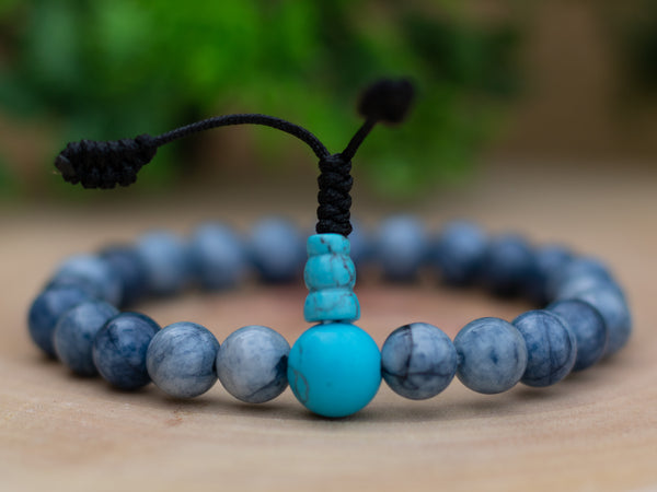 Natural Agate Wrist Mala