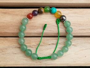 Green Aventurine Seven Chakra Bracelet