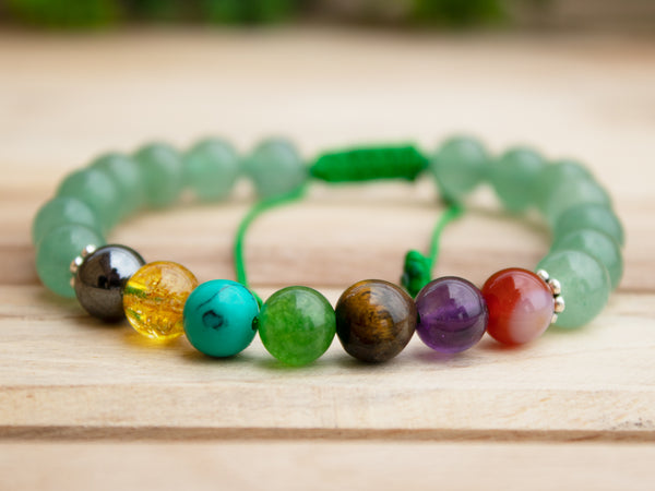 Green Aventurine Seven Chakra Bracelet