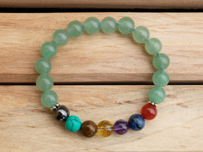 Green Aventurine Seven Chakra Bracelet