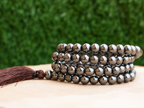 Hematite Tassel Mala