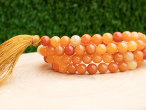 Mix Carnelian Tassel Mala