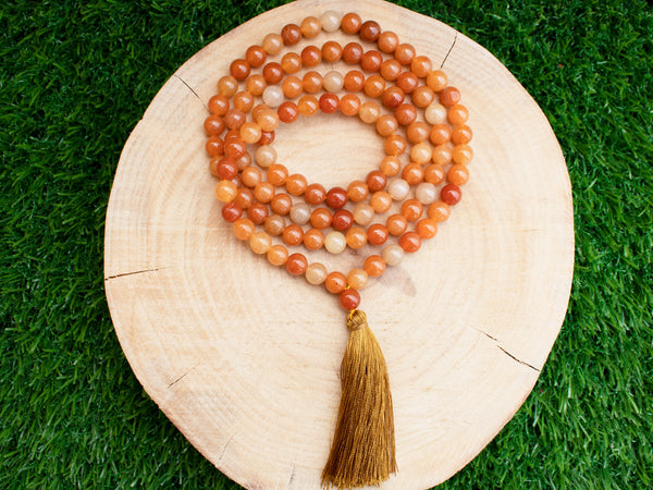 Mix Carnelian Tassel Mala