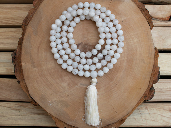 Moonstone Tassel Mala