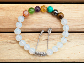 Opalite Seven Chakra Bracelet